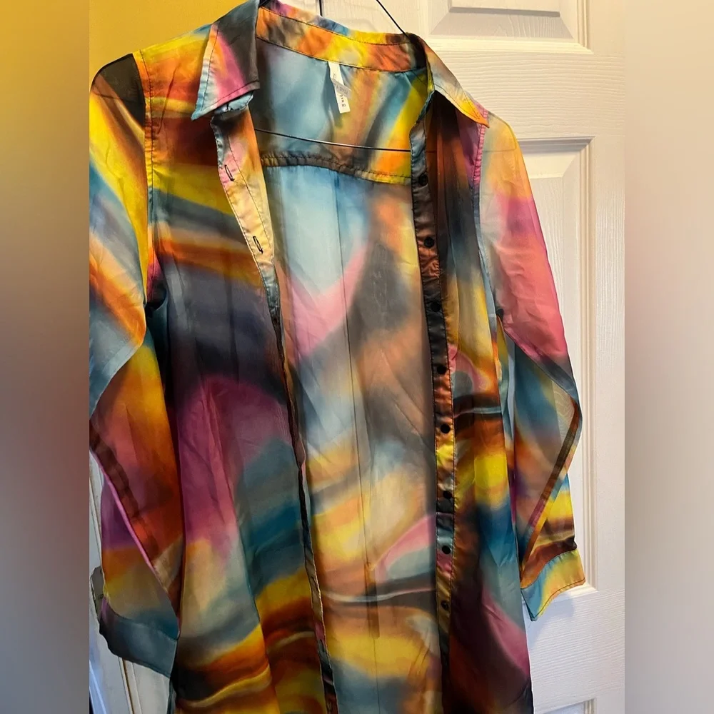 Colorful Button down - Picture 2 of 2